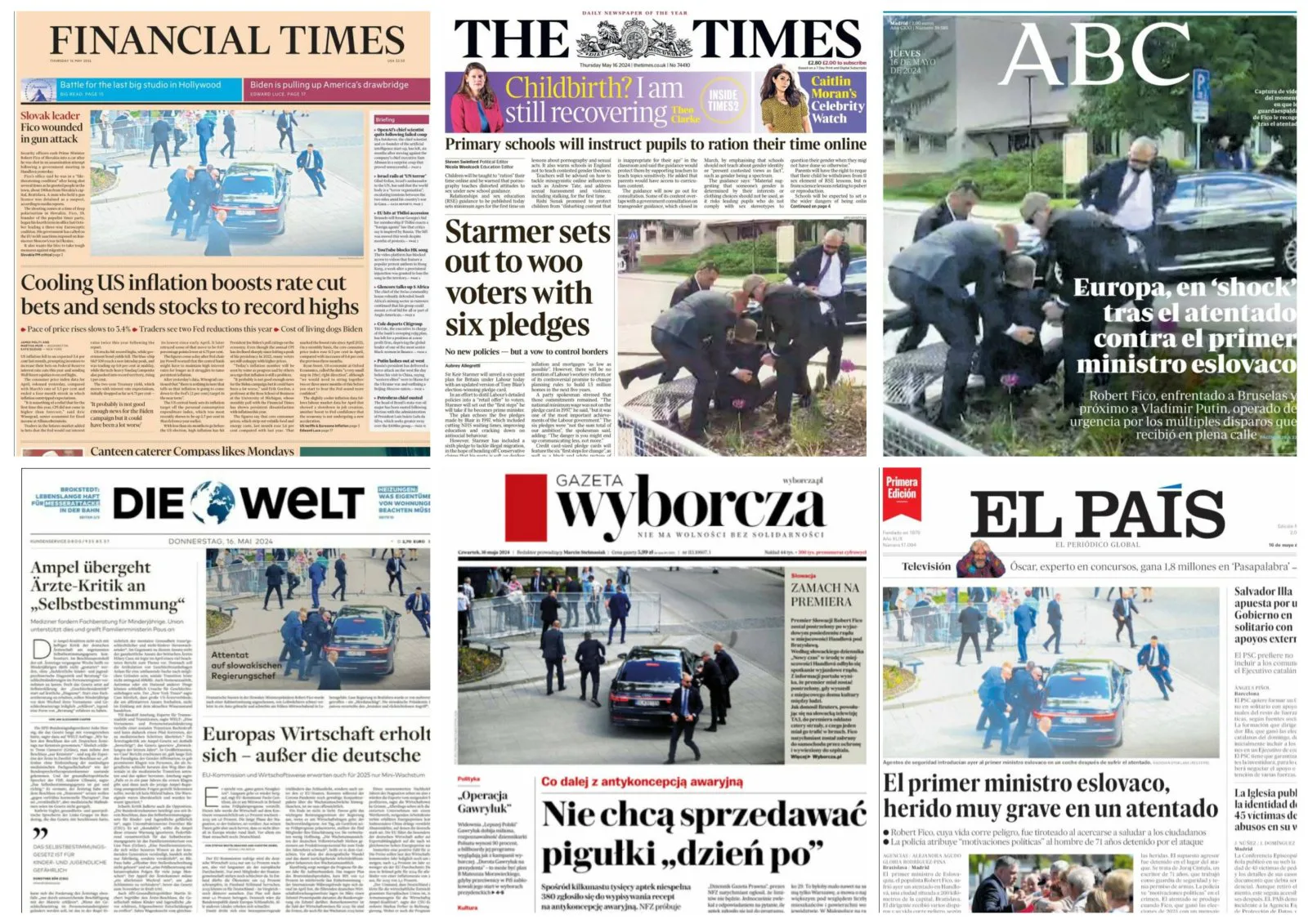 Attempted assassination of Robert Fico made international news
