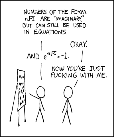 XKCD's take on Euler's Identity
